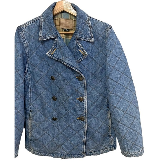 VINTAGE LAUREN BY RALPH LAUREN DENIM BUTTON JACKET | SZ: L | NWOT - Picture 4 of 10